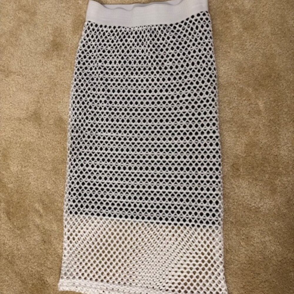 Bobeau Black & White Skirt Size S NWT